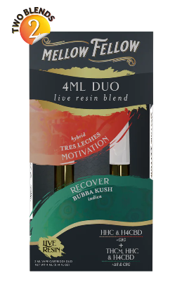 Mellow Fellow - 4ML (Two 2g Carts) Duo Live Resin  - 6 Pack
