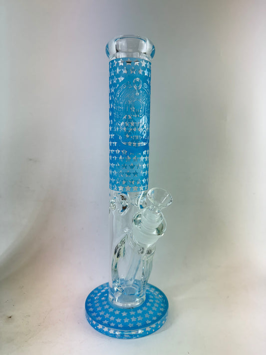 14 Inch Straight Pipe - Neon Stars *new*
