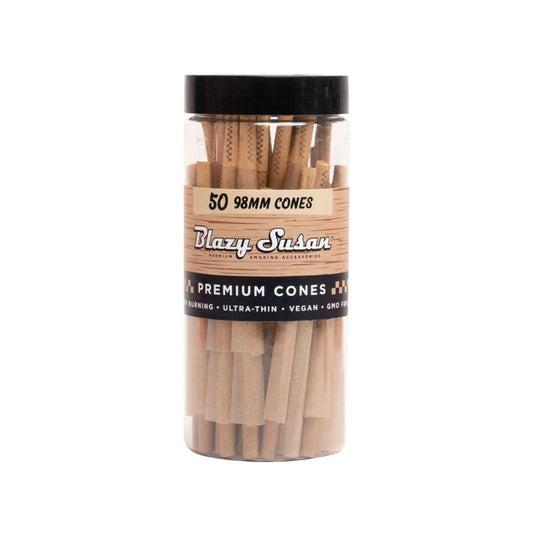 Blazy Susan - Unbleached Pre-Rolled Cones 50ct
