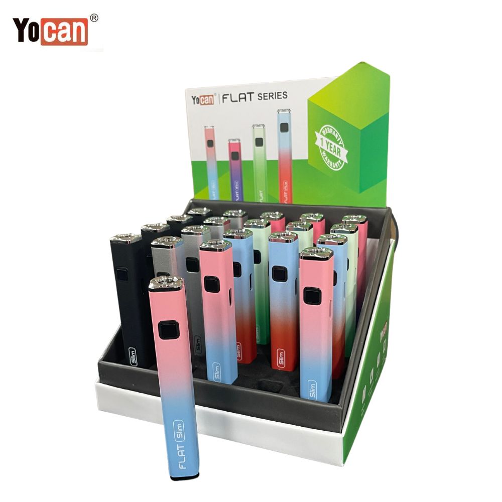Yocan Flat 650MAH 20 Pack 510 Thread A&I Family Wholesale