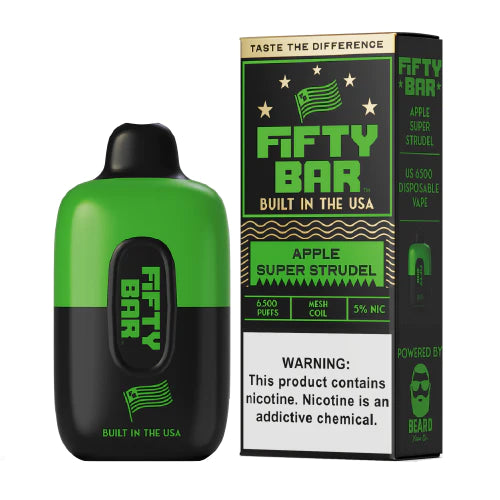 Fifty Bar Disposable Vape (5%, 6500 Puff) - Black Series