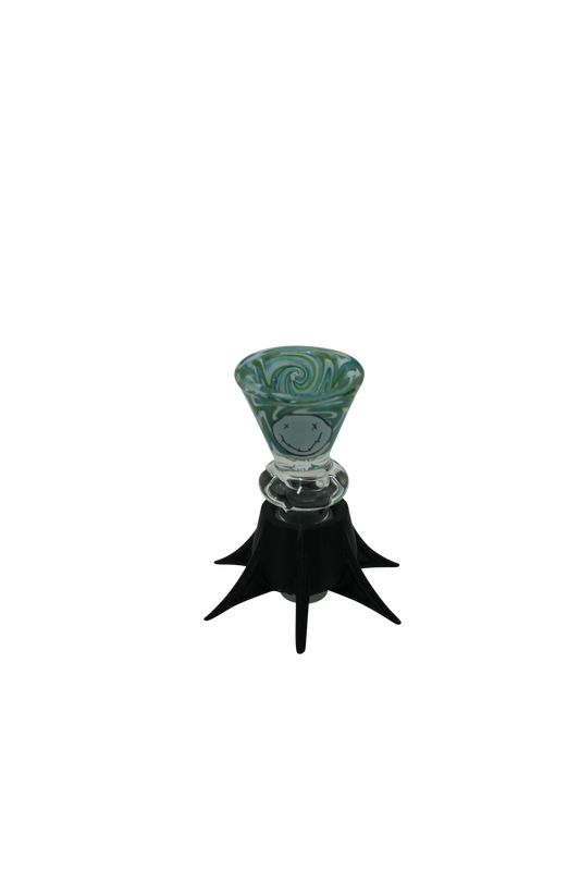 14mm Glass Maniak Face Bowl with Holder Nub