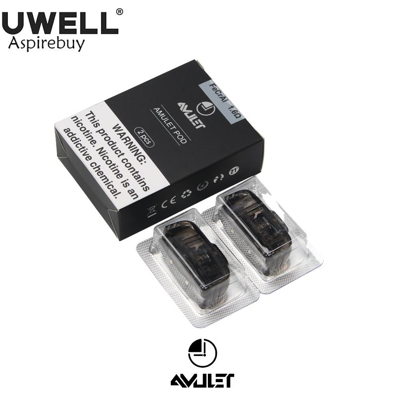 UWELL - Amulet Pod 1.6 Ohms - Vape Pods A&I Family Wholesale UWELL - Amulet Pod 1.6 Ohms - Vape Pods A&I Family Wholesale