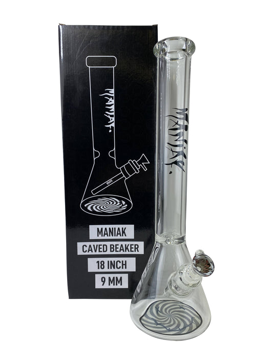 18 inch Maniak Caved Beaker (9mm) MSRP - $109.99