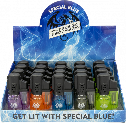 Special Blue Bullet Clear Lighter 20 PCS