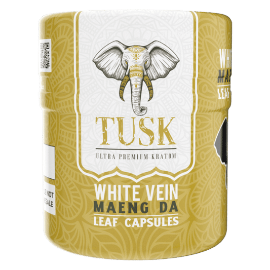 Tusk White Vein Maeng Da Capsules - Kratom Capsules