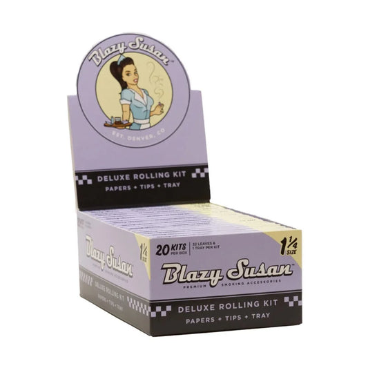 Blazy Susan - Purple Deluxe Rolling Paper Kit | 1-1/4ā³