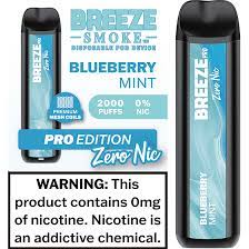 Breeze Pro Zero Nic Disposable Nicotine – A&I Family Wholesale