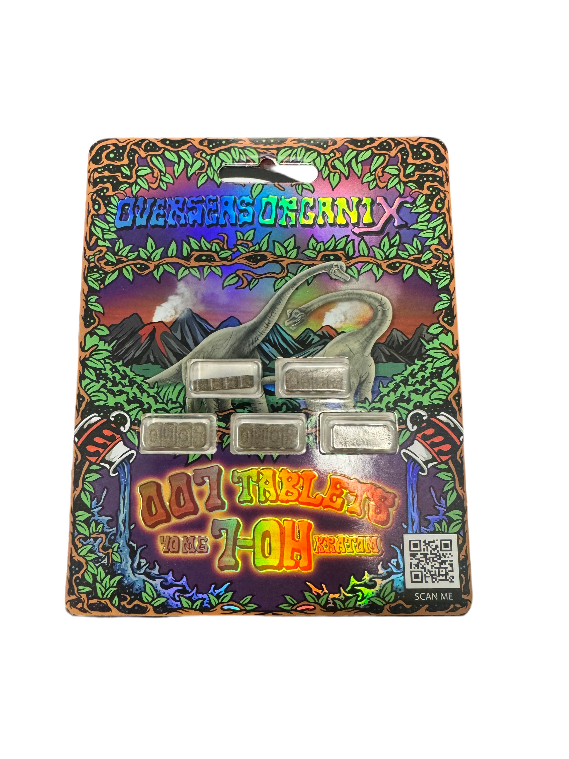 Overseas Oragnix - 200mg 7 Hydroxy 40 MG Pills x 5 (10 Pack)