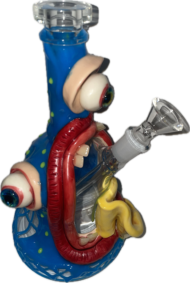 9" Glass Beaker- 3D Monster Glass (1ct)