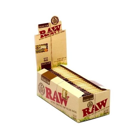 RAW - Organic Hemp 1 1/2 Rolling Papers (25pc Display)