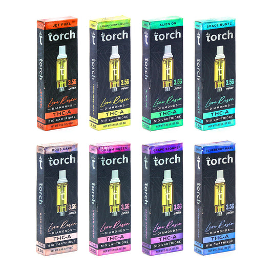 Torch Hemp 3.5g Live Resin THC-A Cartridge (5ct)