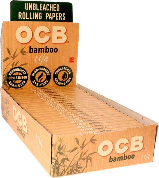 OCB - Bamboo Unbleached Rolling Papers (24 Booklet Display)