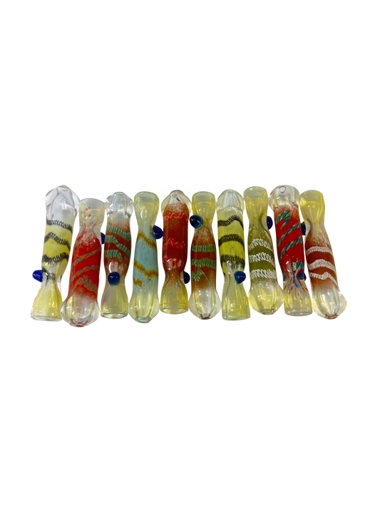 Ribboned Chillums - 10 Pack Assorted