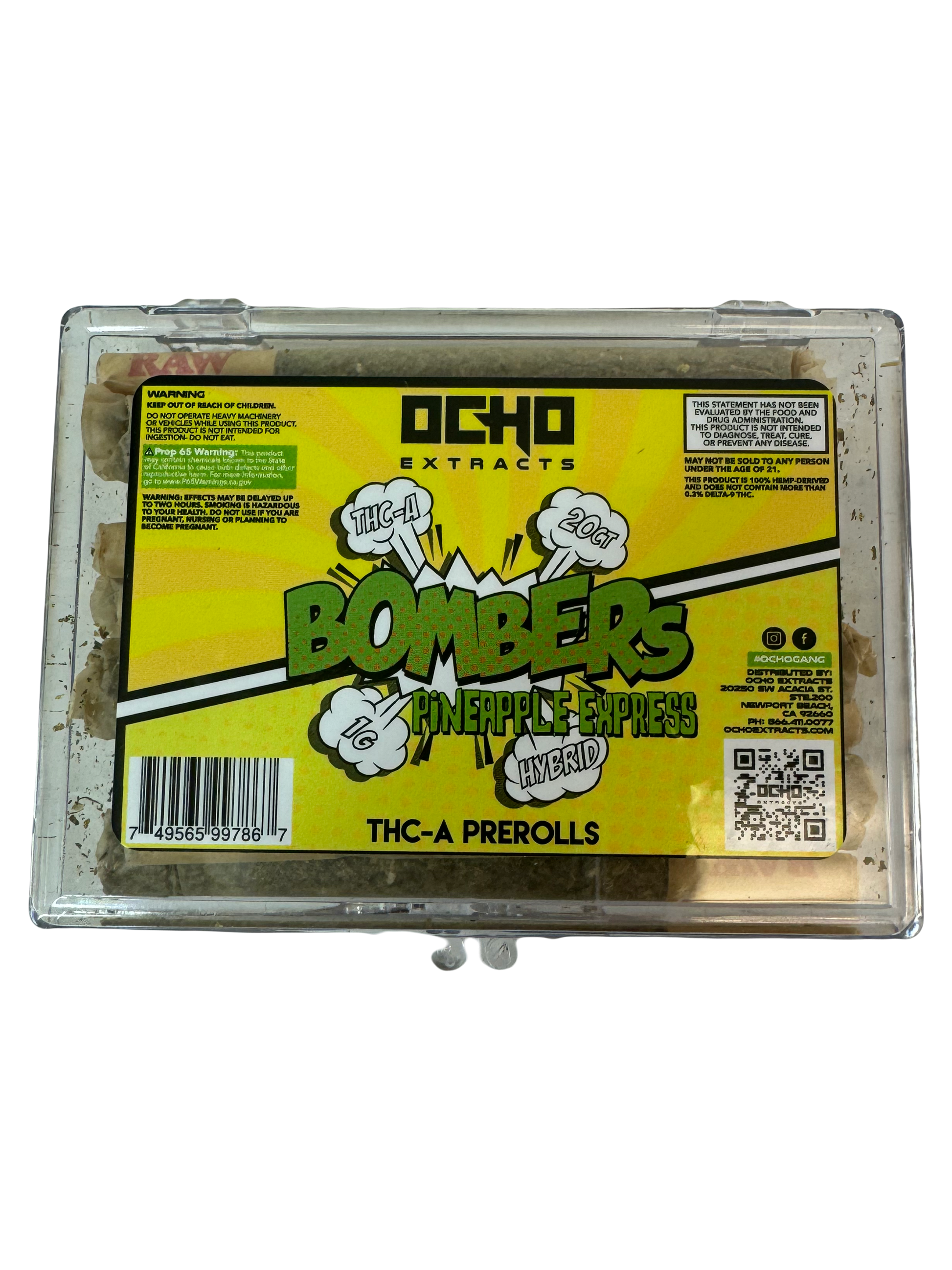 OCHO Extracts - THC-A BOMBERS - 1 Gram - 20 pack