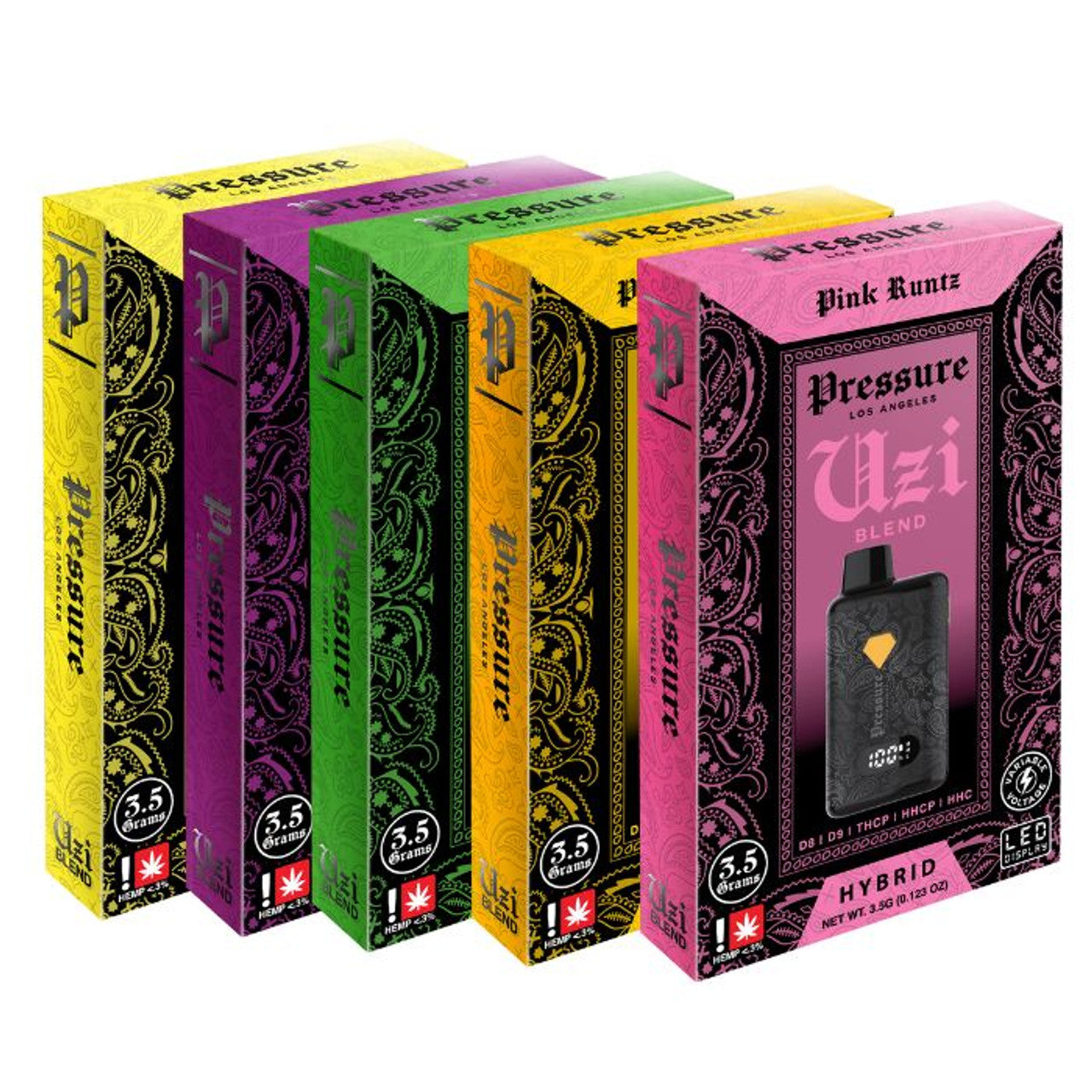 Pressure  Uzi Blend THCA Disposable 3.5g - 5 Pack