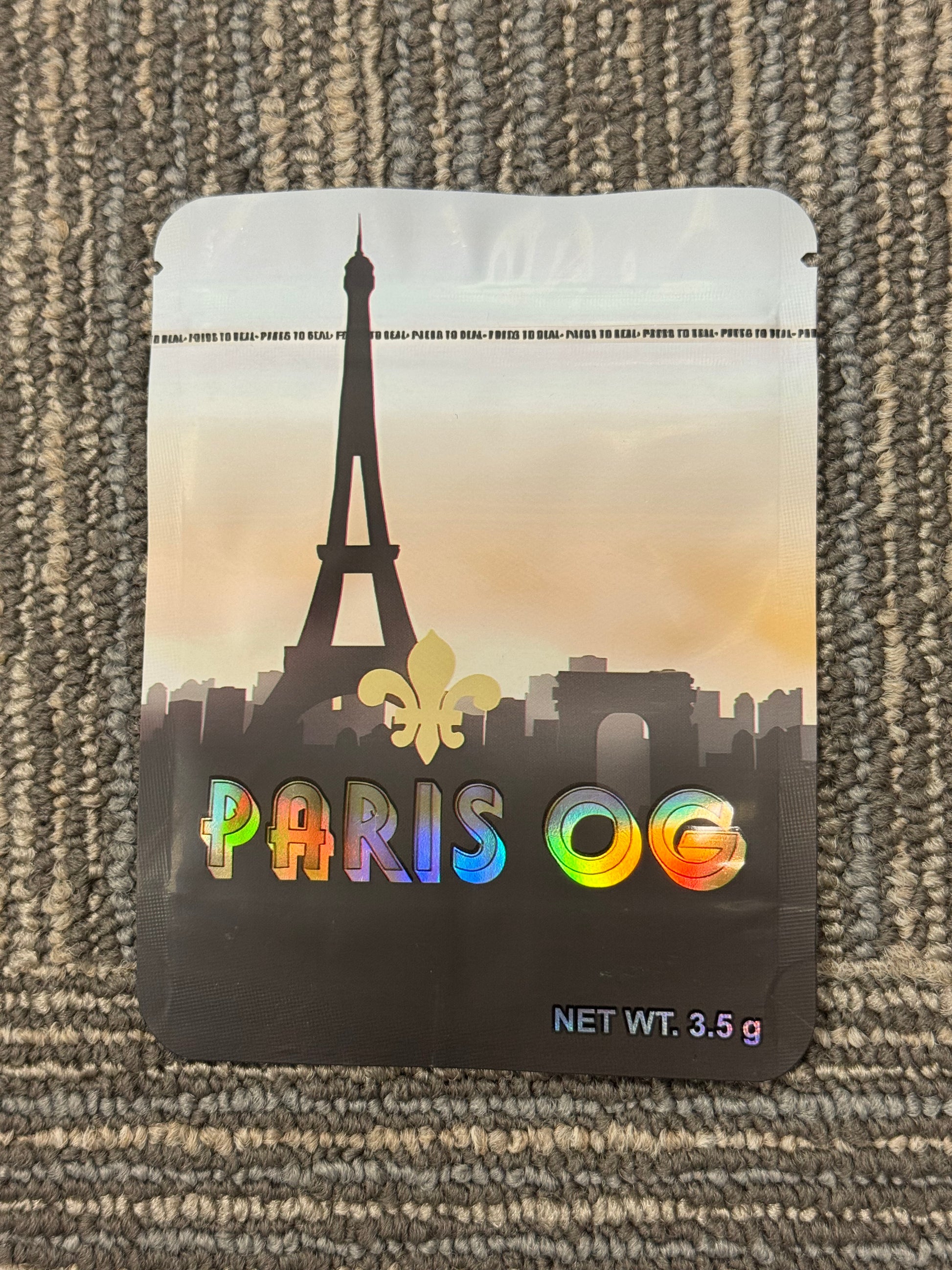 3.5g Mylar Bags 50pk - Baggies w/ Box