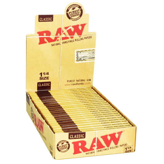RAW - Organic Hemp 1 1/4 Rolling Papers (24pc Display)