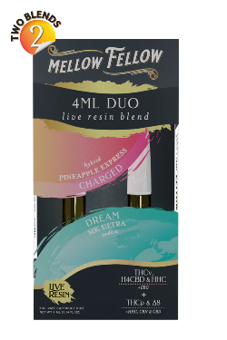Mellow Fellow - 4ML (Two 2g Carts) Duo Live Resin  - 6 Pack