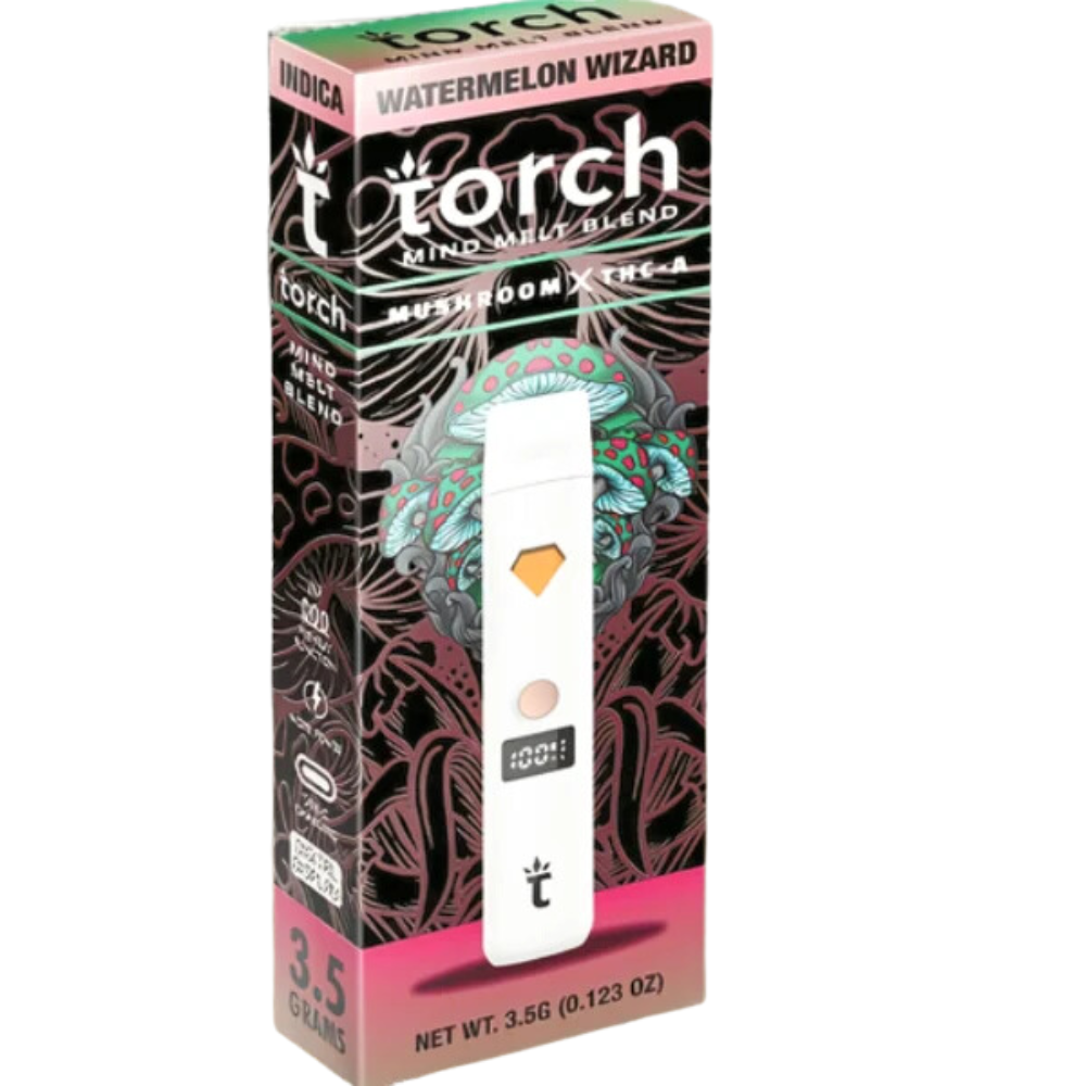 Torch Hemp Mind Melt 3.5G THC-A x Mushroom Disposable w LED Screen - 5 pack