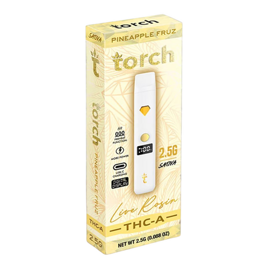 Torch Hemp - live Rosin 2.5g Thc-A Disposable - 5 pack