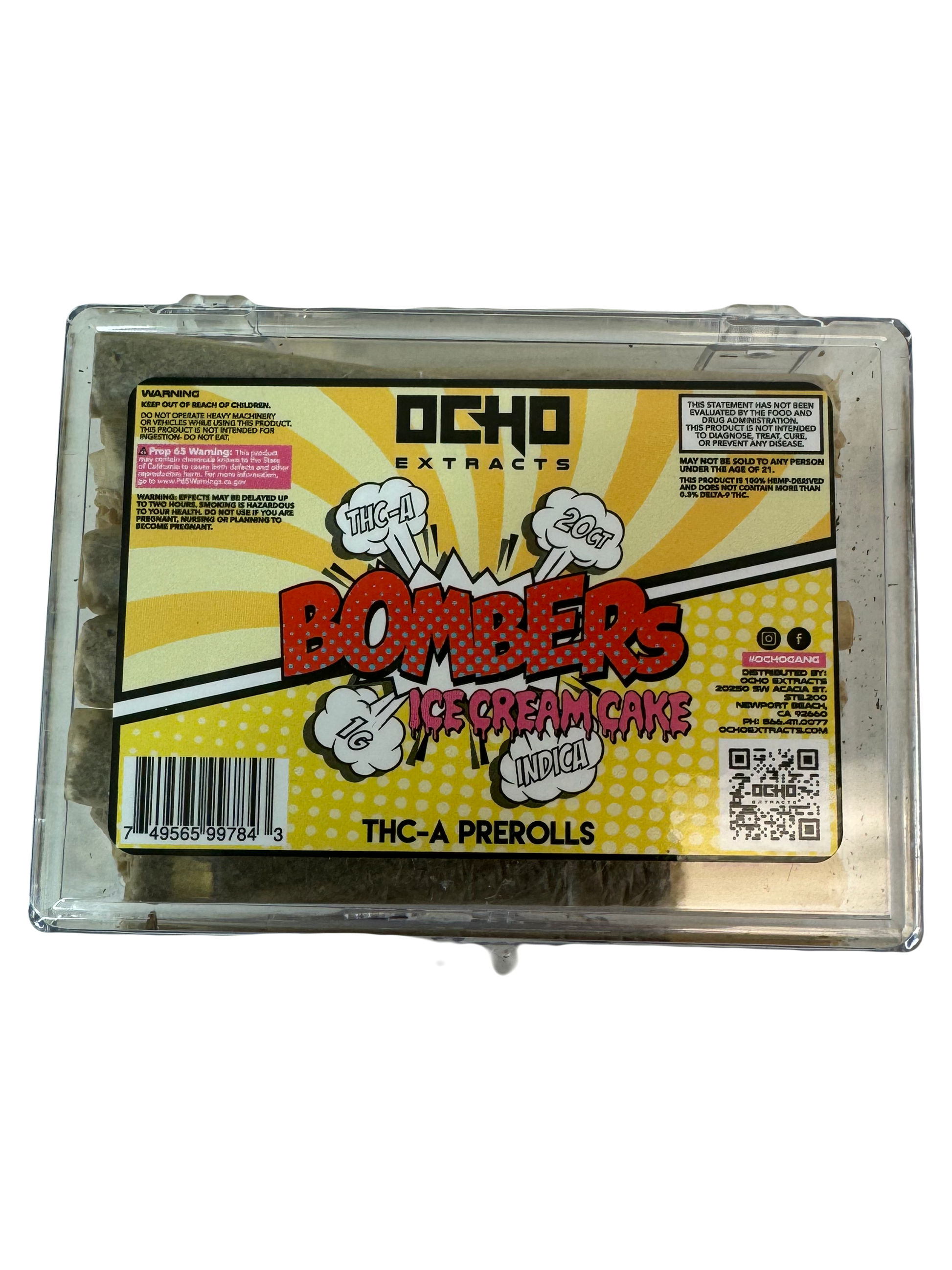 OCHO Extracts - THC-A BOMBERS - 1 Gram - 20 pack