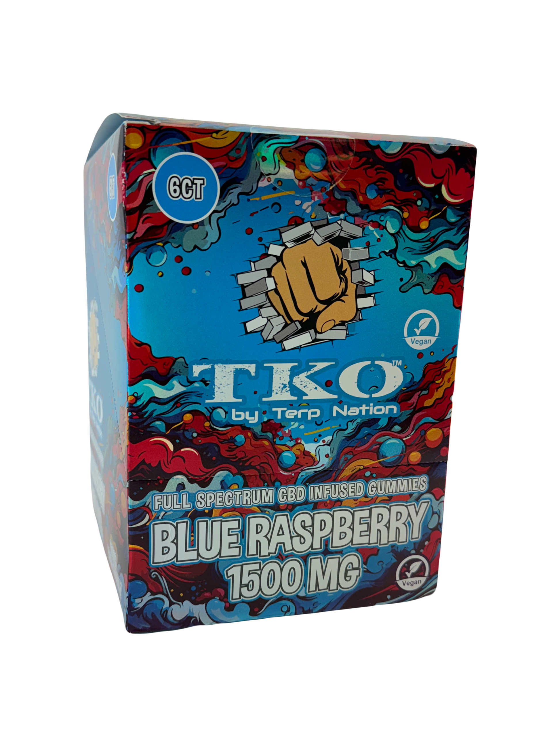 TKO Full Spectrum 1500MG CBD Vegan Gummies 6 pack