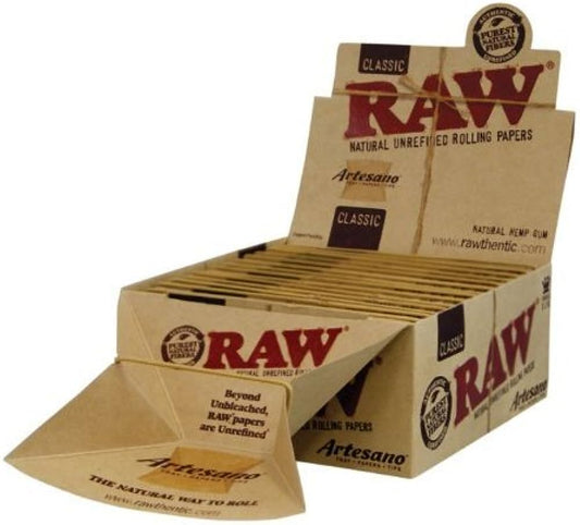 RAW - Artesano King Size Slim Rolling Papers (15pc Display)