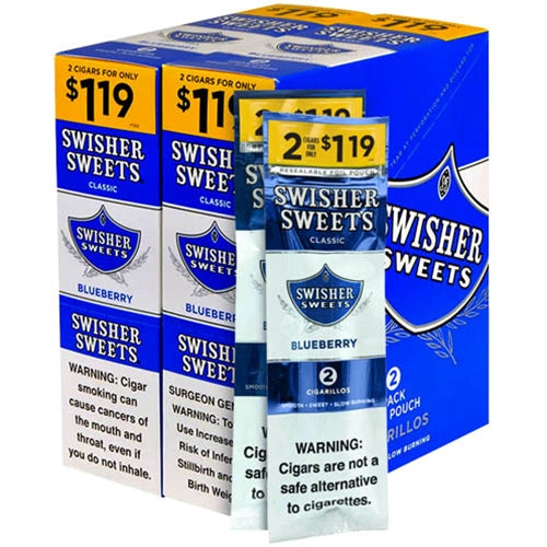 Swisher Cigarillos - 2 Pack - Prepriced $1.19 (30 Packs) Tobacco Product