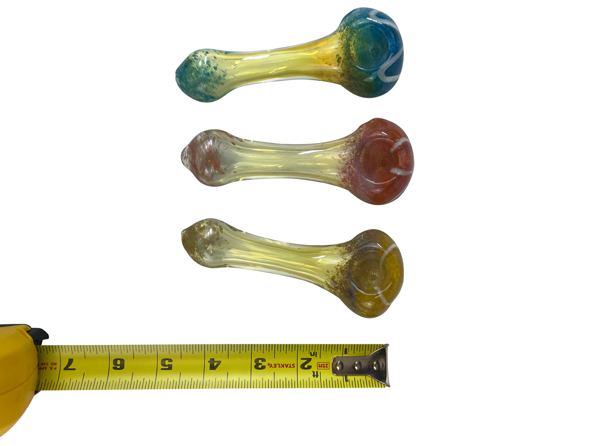 4 1/2 Inch Colorful + Fumed Hand Pipe (2ct)