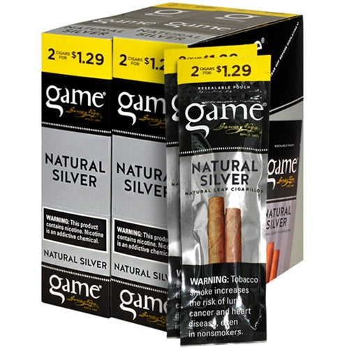 Game Cigarillos - 2 Pack - Prepriced $1.29 (30 Packs) Tobacco Product