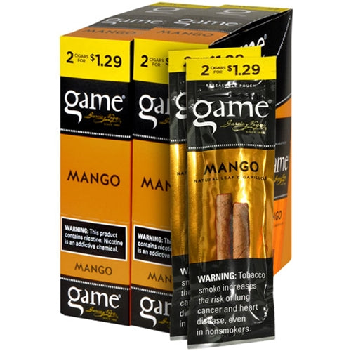 Game Cigarillos - 2 Pack - Prepriced $1.29 (30 Packs) Tobacco Product