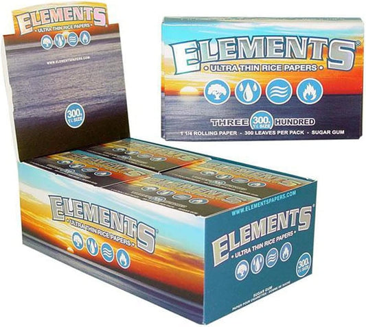 Elements Rolling Papers 1 1/4 300ct - 20 packs