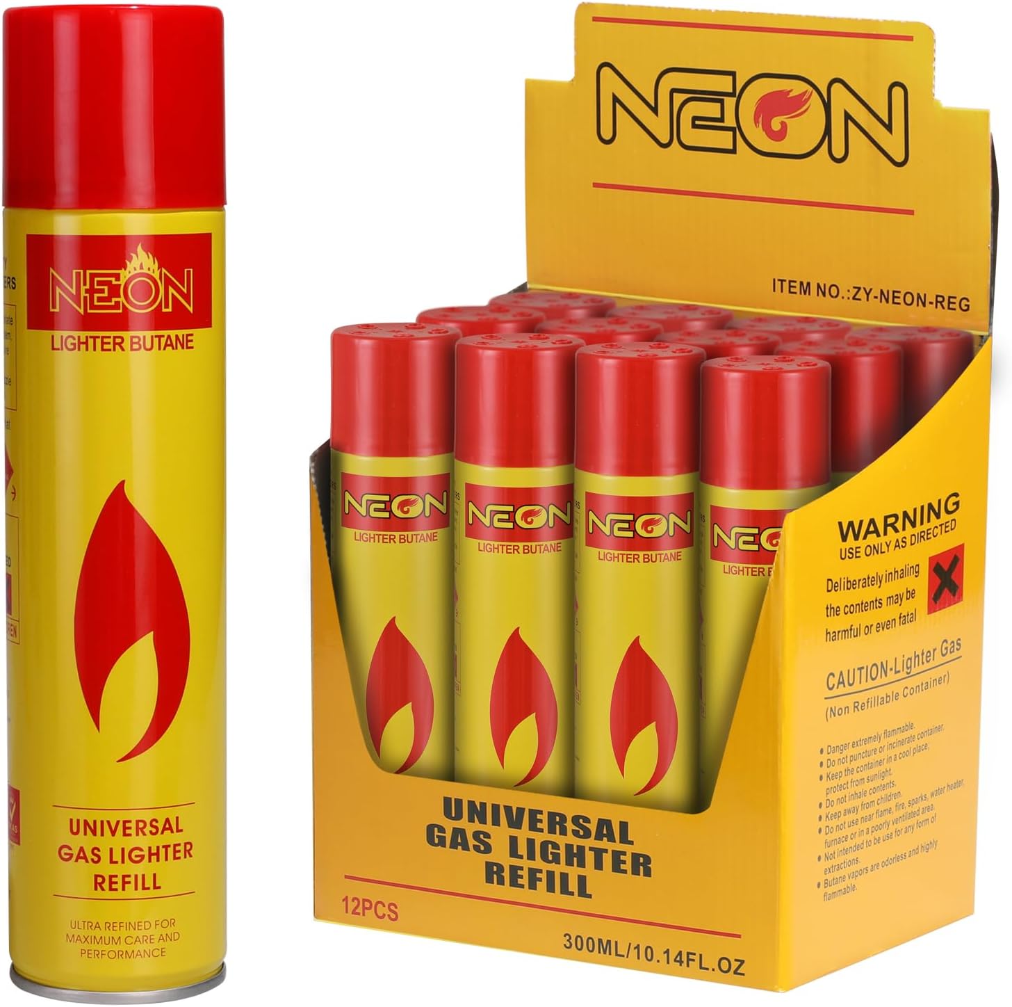 Neon Brand Butane Regular - 12 pack