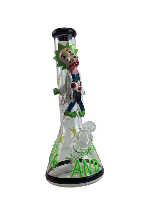 12" Glass Beaker - 3D Character