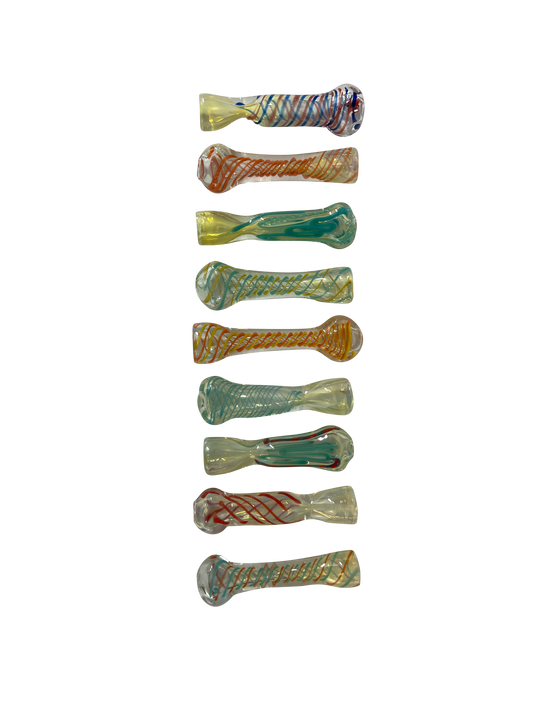 Variety Striped Chillums - 10 Pack