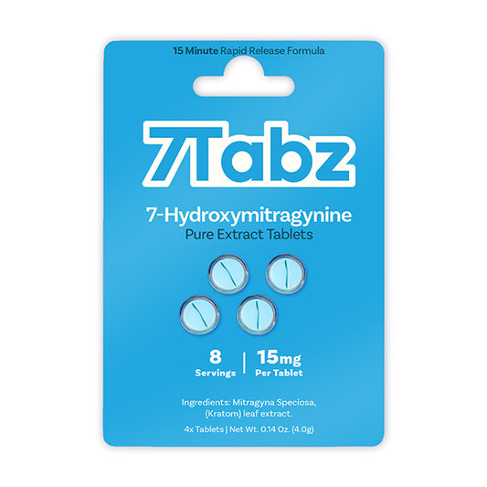 7tabz - 7 Hydroxymitragynine 4 tablets 15mg - 10 Pack