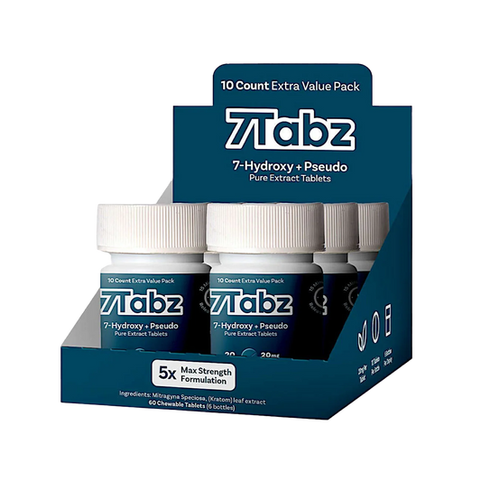7Tabz 7-Hydroxy+Pseudo 20mg 10ct Per Bottle - 6 Displays