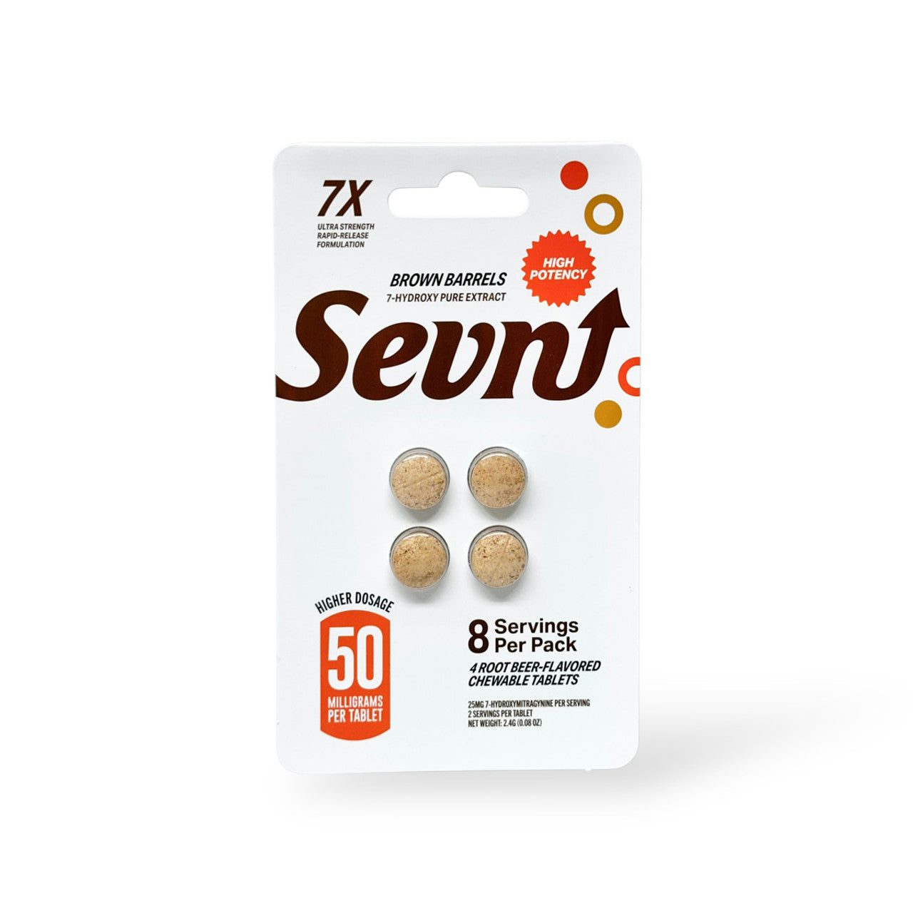 Sevn - 7-Hydroxy 10pk 50mg tablets