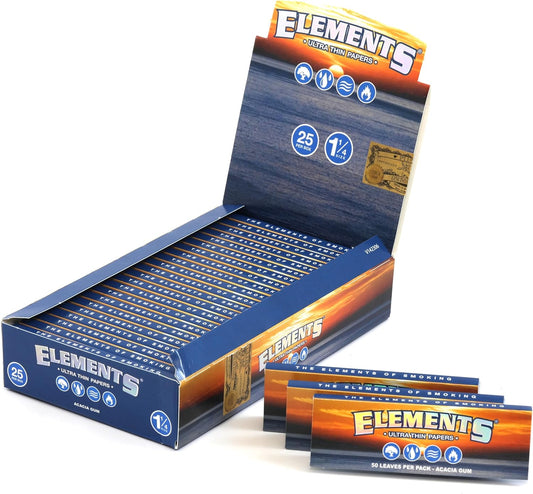 Elements Rolling Papers 1 1/4 - 25 packs