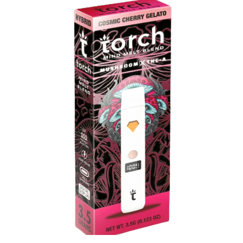 Torch Hemp Mind Melt 3.5G THC-A x Mushroom Disposable w LED Screen - 5 pack