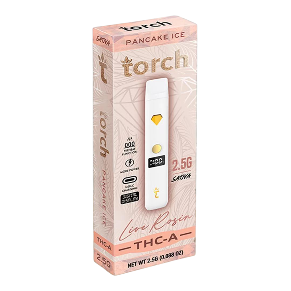 Torch Hemp - live Rosin 2.5g Thc-A Disposable - 5 pack