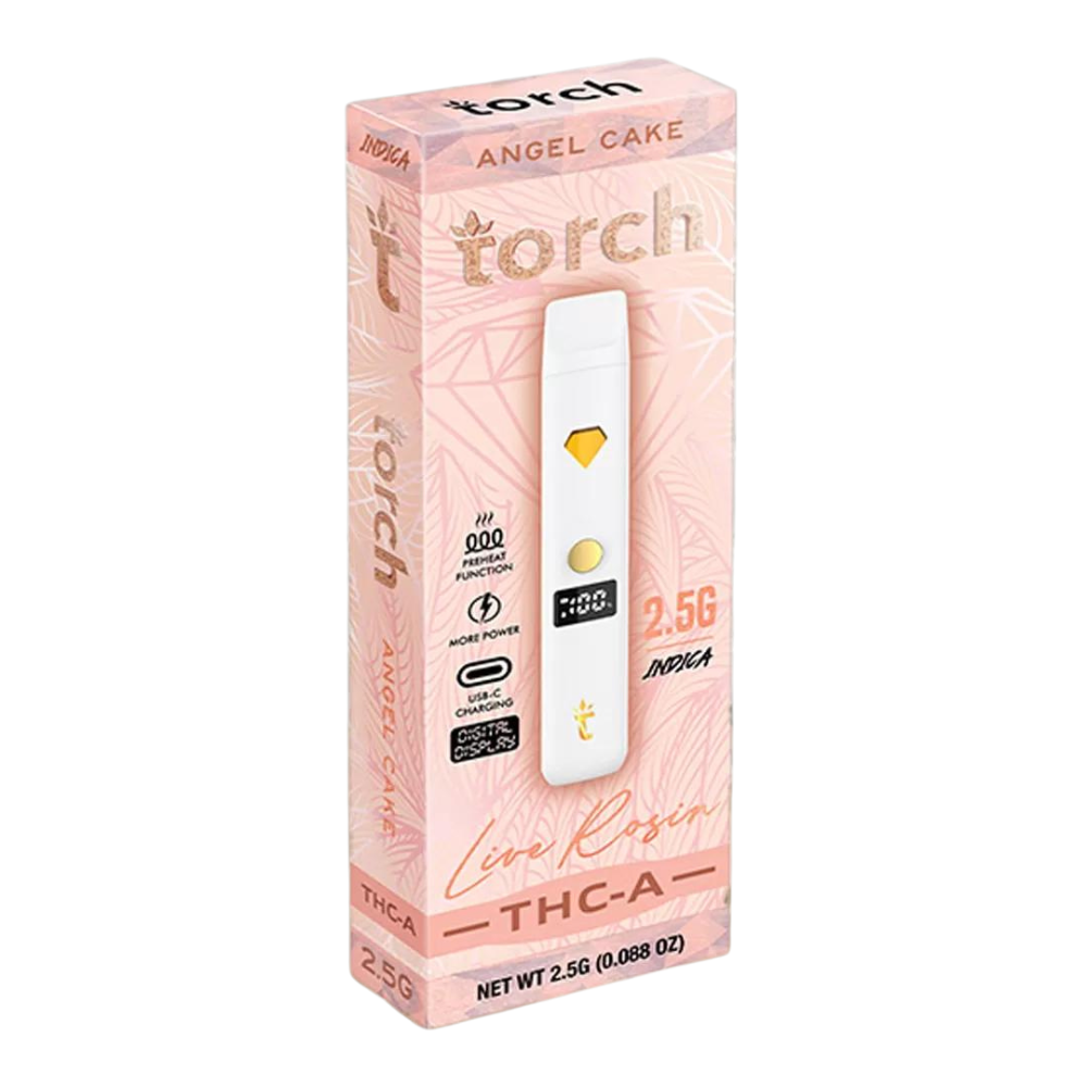 Torch Hemp - live Rosin 2.5g Thc-A Disposable - 5 pack