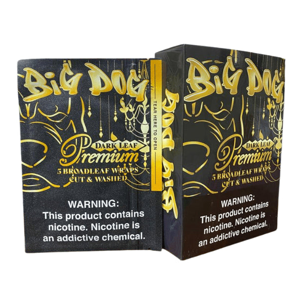 BIG DOG LEAF WRAP 5/$4.99 8 Pack - Tobacco Product