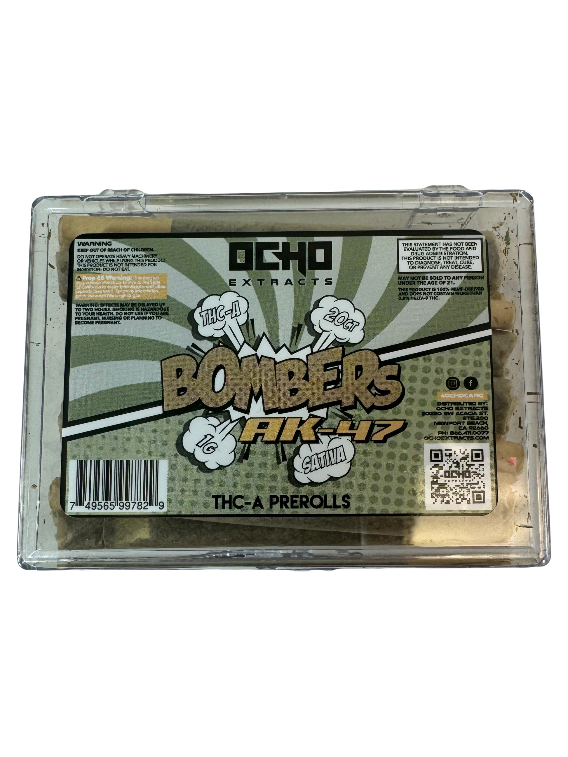 OCHO Extracts - THC-A BOMBERS - 1 Gram - 20 pack