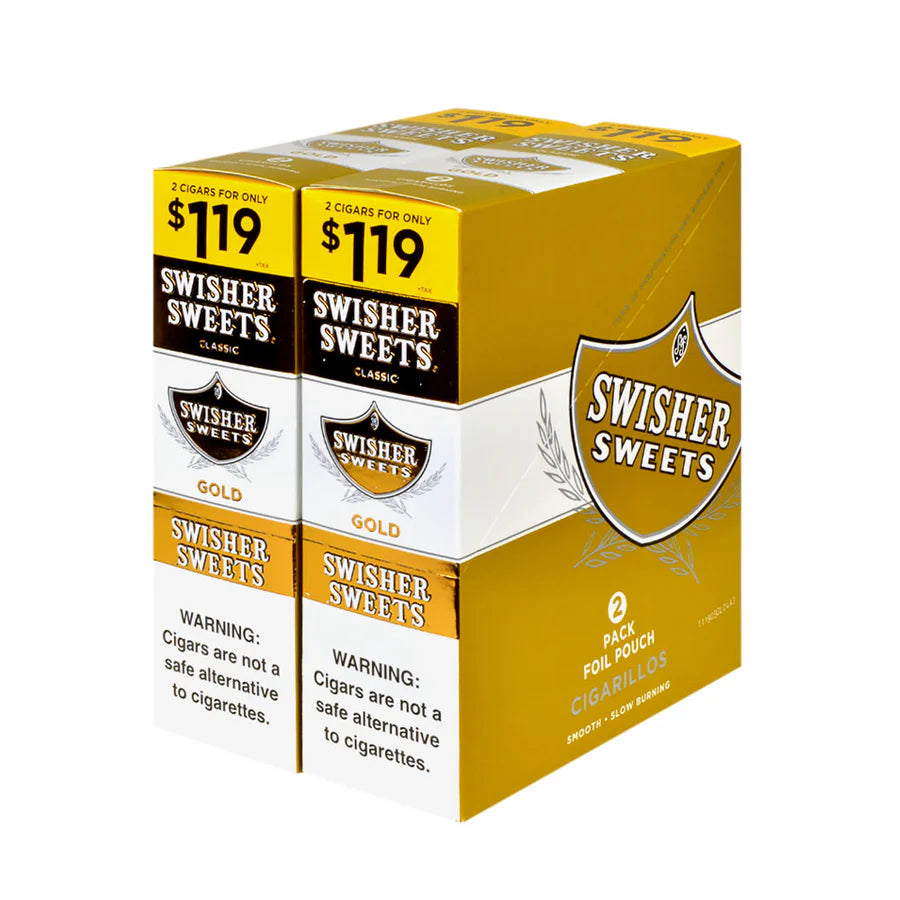 Swisher Cigarillos - 2 Pack - Prepriced $1.19 (30 Packs) Tobacco Product