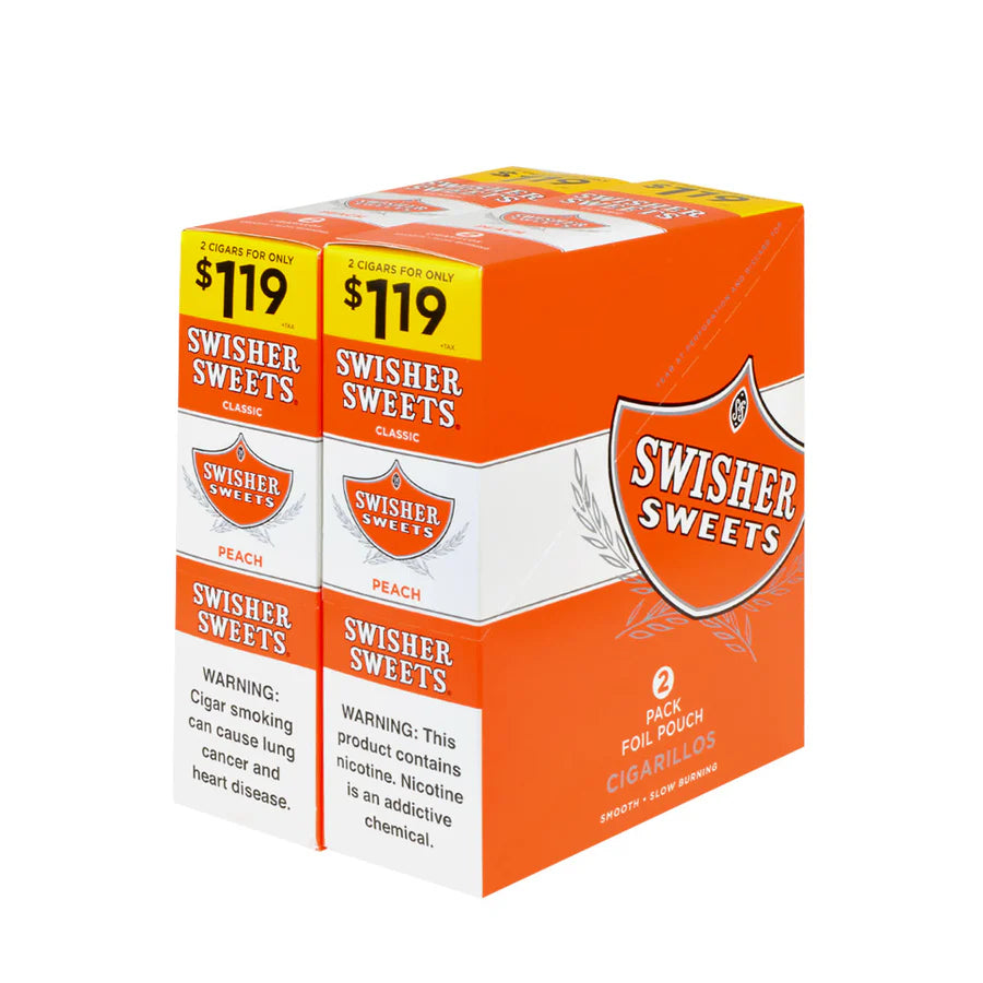 Swisher Cigarillos - 2 Pack - Prepriced $1.19 (30 Packs) Tobacco Product