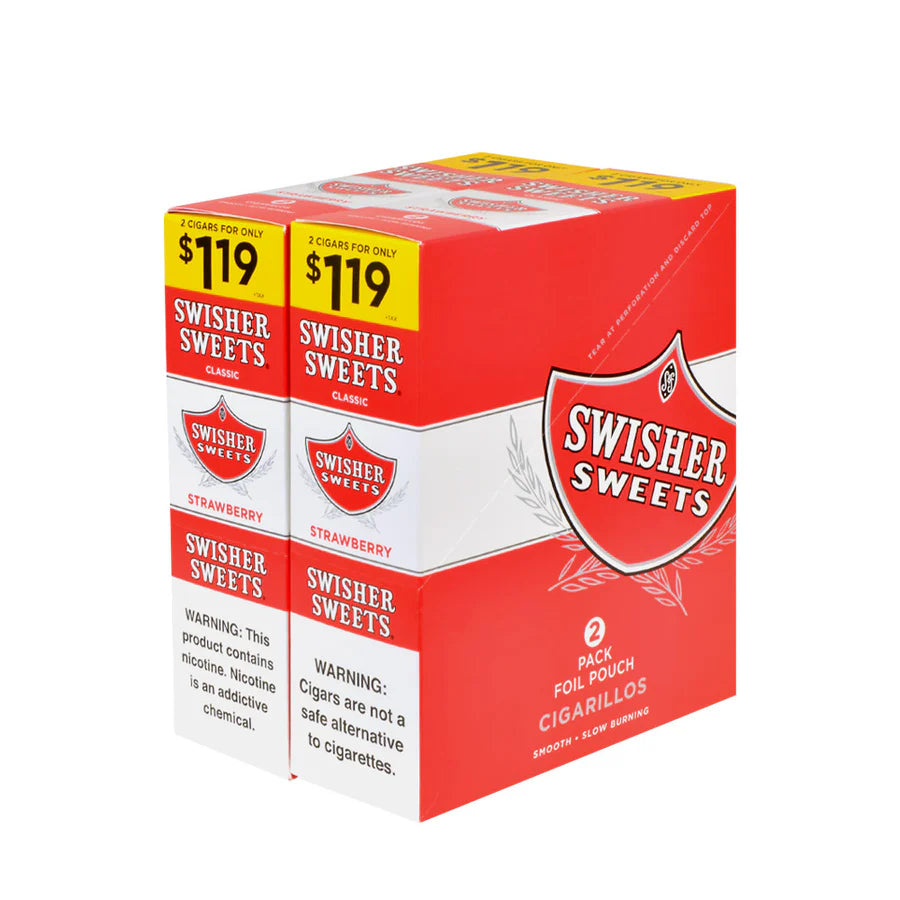 Swisher Cigarillos - 2 Pack - Prepriced $1.19 (30 Packs) Tobacco Product