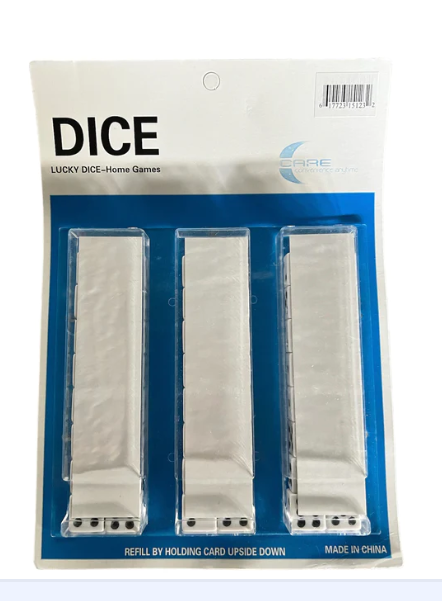 Dice 16 mm 48ct card