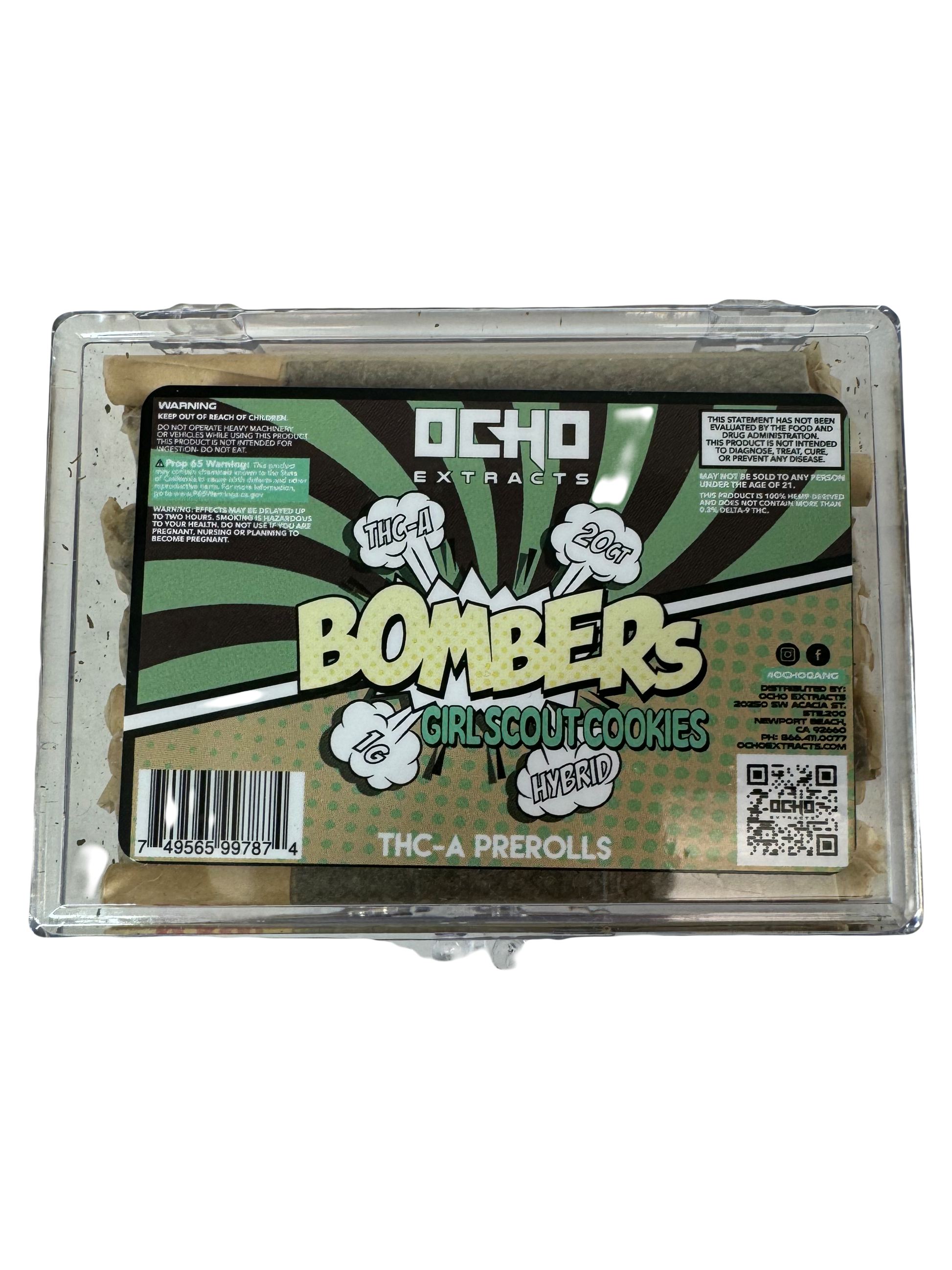 OCHO Extracts - THC-A BOMBERS - 1 Gram - 20 pack